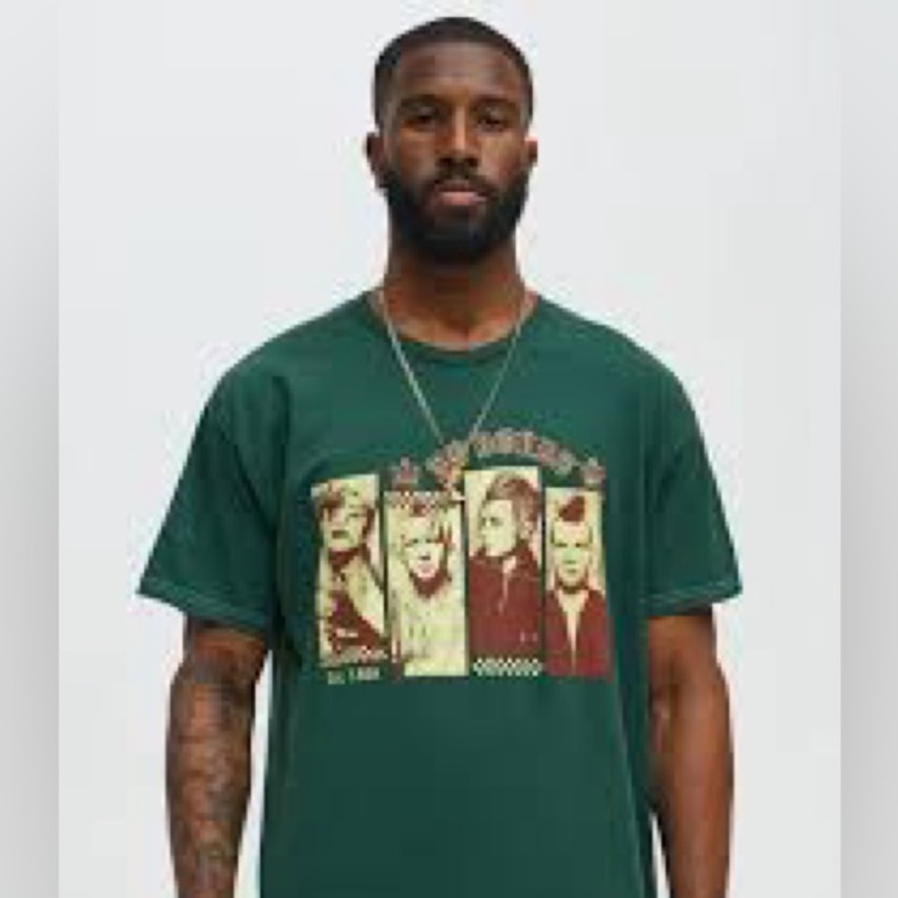 No Doubt Hella Good Short Sleeve Tee - Hunter Green Graphic T-Shirt Size Med NWT